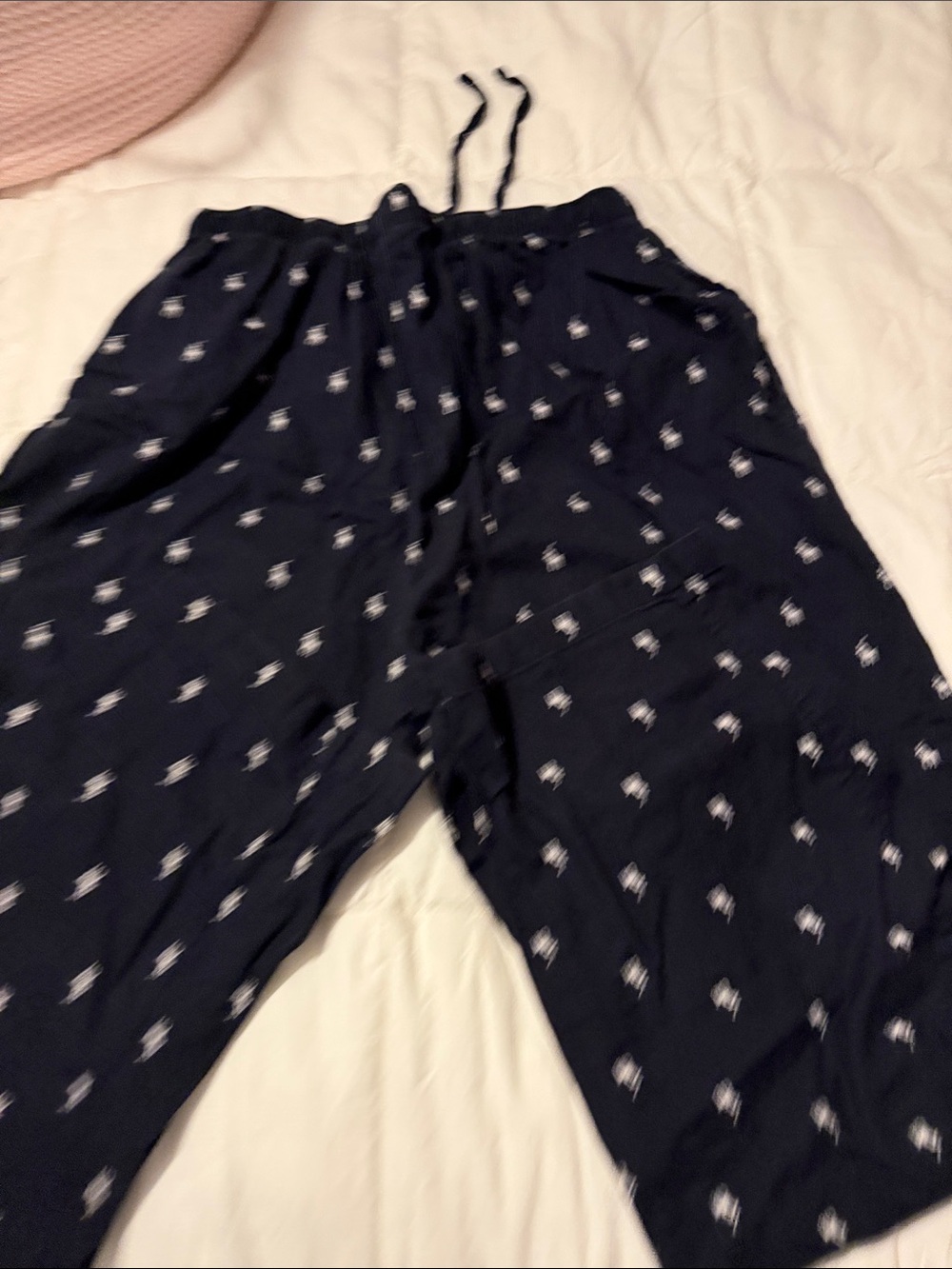 Polo by Ralph Lauren Navy Logo-Print Lounge Joggers. Pajamas pants - Picture 4 of 11